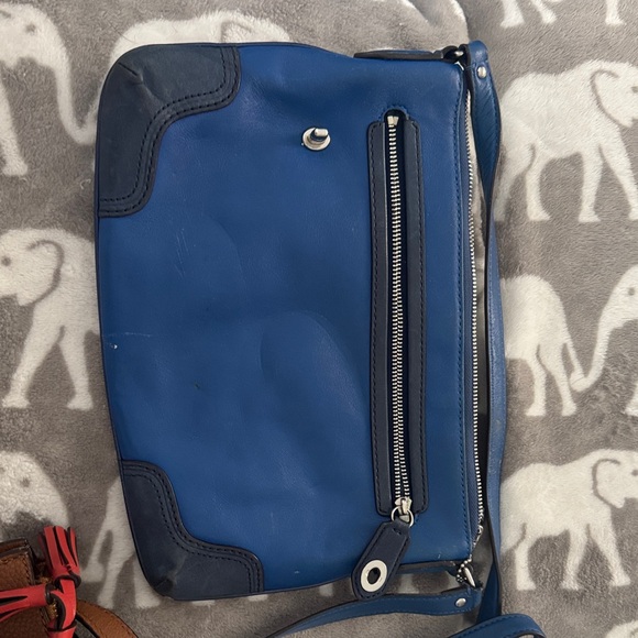 Blue Leather Bag - Picture 1 of 1